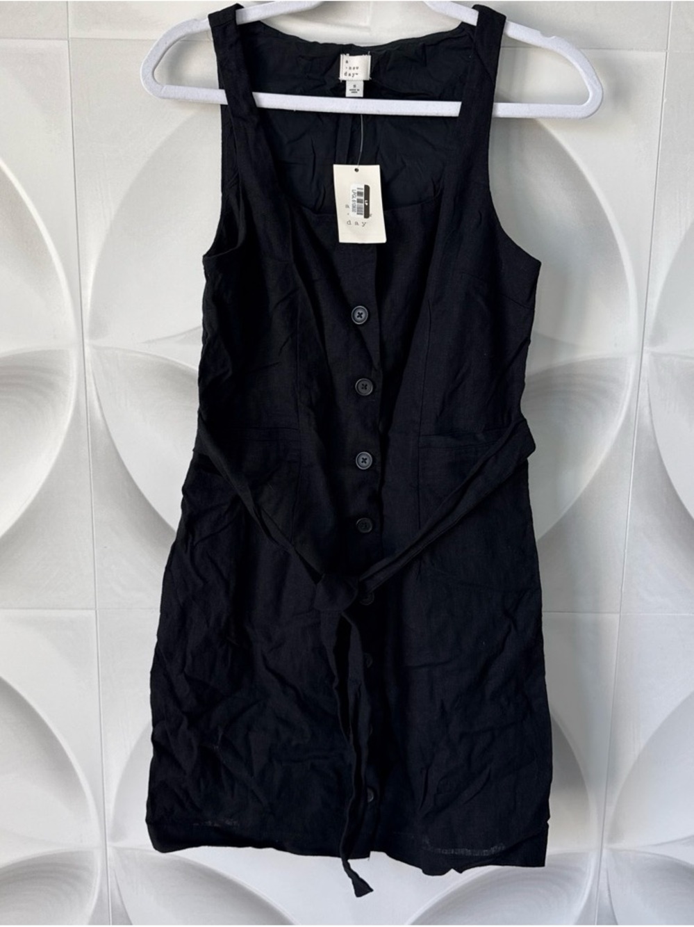 A New Day Black Linen Dress NWT
